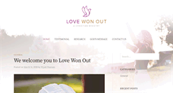 Desktop Screenshot of lovewonout.com