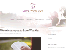 Tablet Screenshot of lovewonout.com